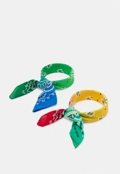 Vintage Supply BANDANA UNISEX 2 PACK - Foulard - Green/blue Red