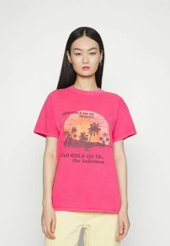 Vintage Supply REGULAR WITH BAHAMAS GRAPHIC - Print T-shirt - Pink