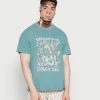 Vintage Supply NIGHT OF THE SAFARI FRONT GRAPHIC TEE - Print T-shirt - Teal