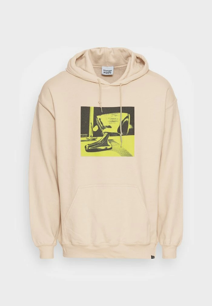 PHOTOGRAPHIC GRAPHIC HOODIE - Sweatshirt - sand