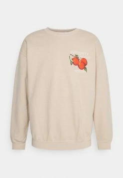Vintage Supply OVERDYED WITH APPLES CHEST GRAPHIC UNISEX - Sweatshirt - Od Honey Peach