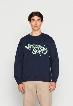 VINTAGE SUPPLY CLOUD - Sweatshirt - Navy
