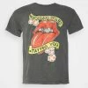 Vintage Supply ROLLING STONES GRAPHIC TEE UNISEX - Print T-shirt - Charcoal
