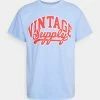 Vintage Supply VARSITY GRAPHIC UNISEX - Print T-shirt - Blue