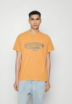 Vintage Supply FRONT EMBROIDERY LOGO TEE UNISEX - Basic T-shirt - Overdye Orange