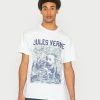 Vintage Supply JULES VERNE TEE - Print T-shirt - White