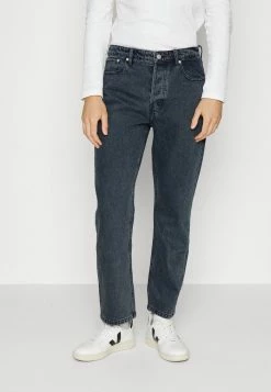 Vintage Supply WASHED - Straight Leg Jeans - Dark Denim Blue