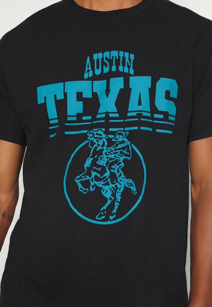 AUSTIN TEXAS TEE - Print T-shirt - black