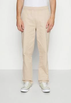 Vintage Supply ELASTICATED STRAIGHT LEG TROUSER UNISEX - Trousers - Ecru