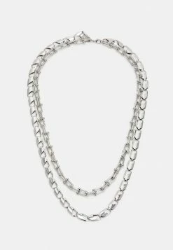 Vintage Supply MULTI CHAIN NECKLACE UNISEX - Necklace - Silver-coloured