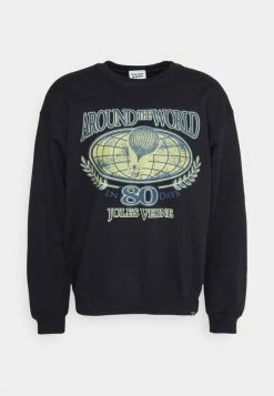 Vintage Supply AROUND THE WORLD JULES VERNE - Sweatshirt - Black