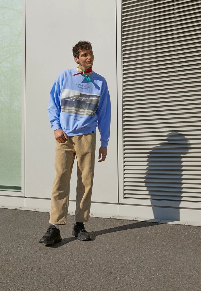 LET THE SPRING COME GRAPHIC HOODIE - Sweatshirt - blue