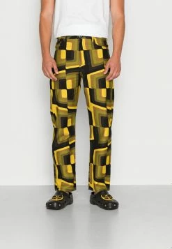 Vintage Supply ABSTRACT PRINTED - Straight Leg Jeans - Green