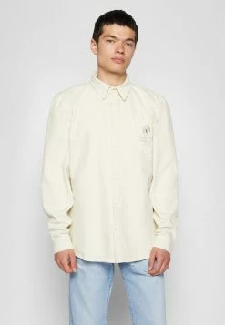 Vintage Supply OVERDYE SHACKET EMBROIDERY - Shirt - Ecru