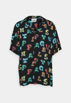 Vintage Supply REVERE IN ALPABET UNISEX - Shirt - Black/multi-coloured