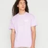 Vintage Supply CORE LOGO PRINT TEE UNISEX - Print T-shirt - Overdye Lilac