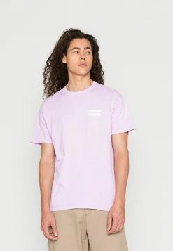 Vintage Supply CORE LOGO PRINT TEE UNISEX - Print T-shirt - Overdye Lilac