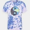 Vintage Supply TIE DYED WITH EARTH GRAPHIC UNISEX - Print T-shirt - Purple