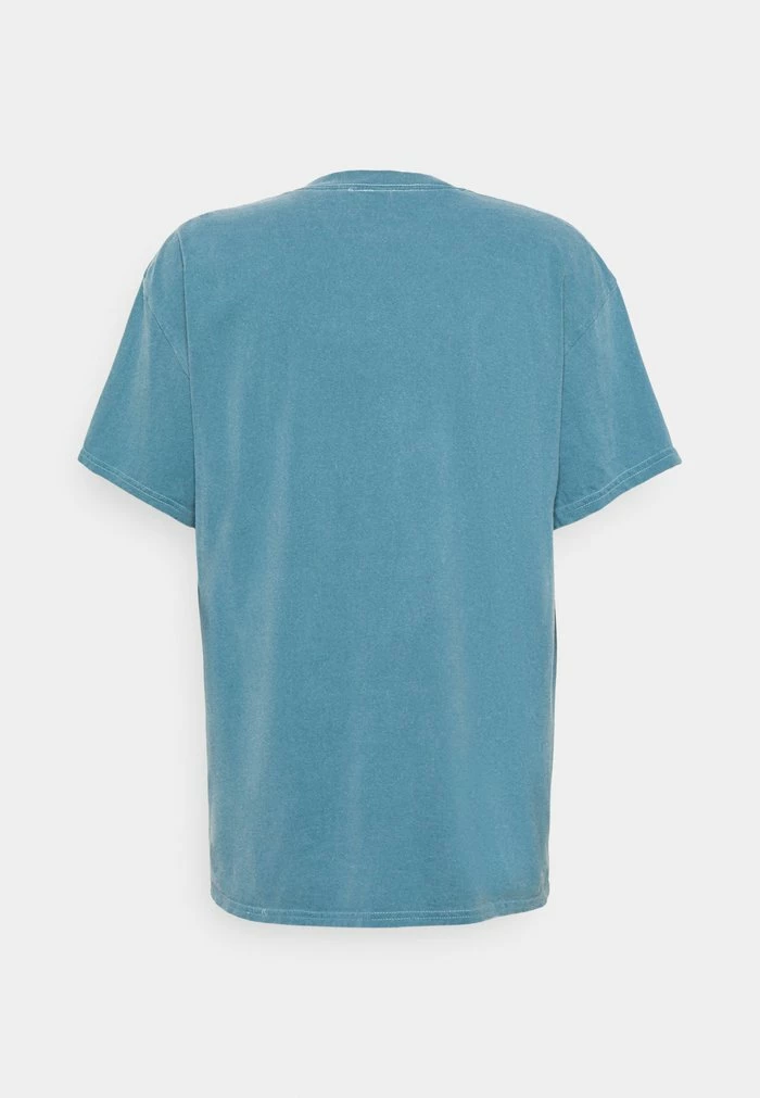 VINCENT FRONT PRINT TEE UNISEX - Print T-shirt - dark aqua