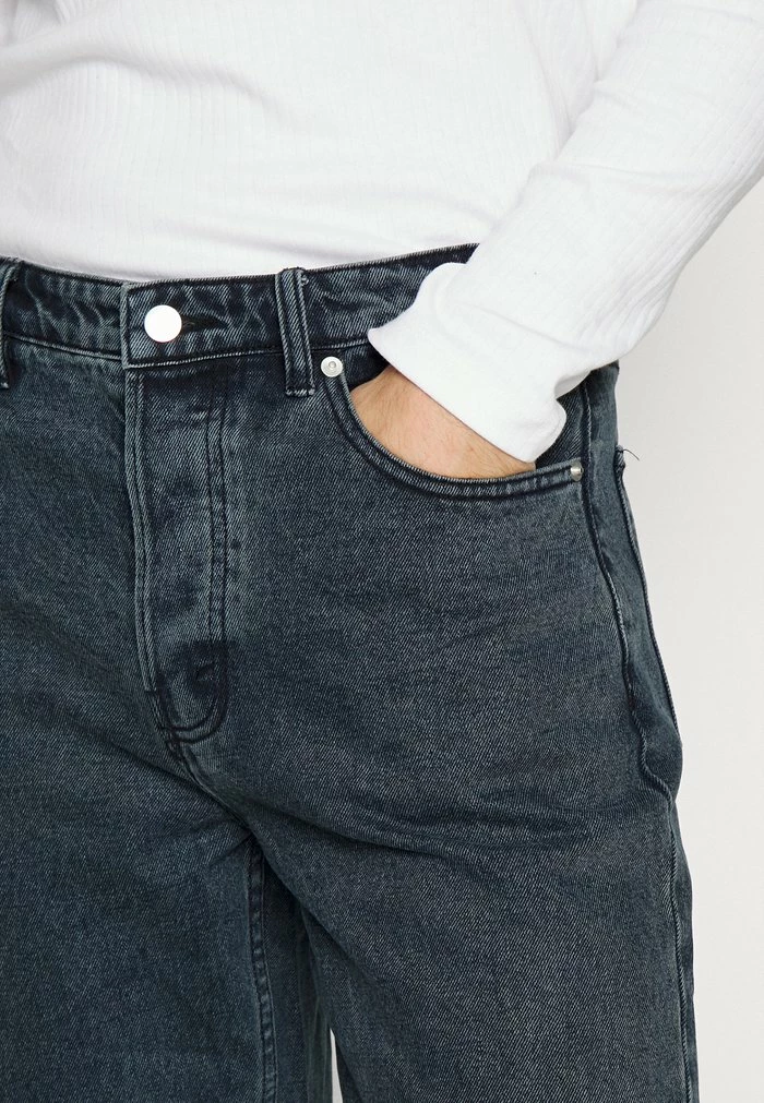WASHED - Straight leg jeans - dark denim blue