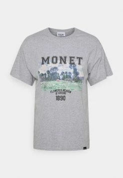 Vintage Supply MONET ARTS GRAPHIC - Print T-shirt - Grey