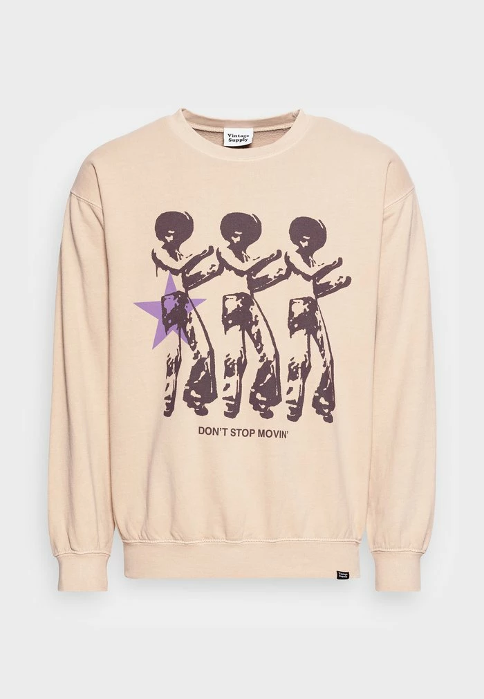 DONT STOP MOVING - Sweatshirt - sand