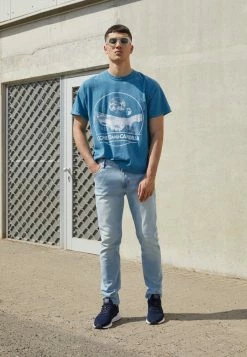 Vintage Supply COHEED AND CAMBRIA FRONT TEE - Print T-shirt - Blue