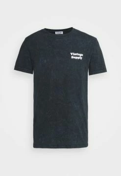 Vintage Supply UNISEX PRINTED CORE - Print T-shirt - Snow Washed Black