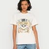 Vintage Supply OVERDYED BISCOTTI REGULAR FIT WITH VINTAGE GUNS N ROSES - Print T-shirt - Biscotti
