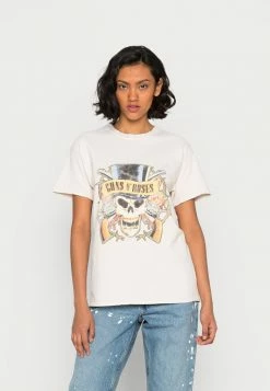Vintage Supply OVERDYED BISCOTTI REGULAR FIT WITH VINTAGE GUNS N ROSES - Print T-shirt - Biscotti
