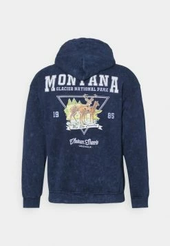 Vintage Supply HOODIE WITH MONTANA GRAPHIC UNISEX - Hoodie - Navy